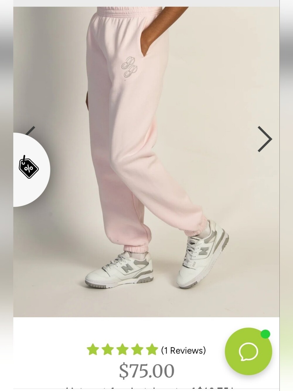 Princess Polly Light Pink Sweatshirt & Joggers Set NWOT - Picture 3 of 16